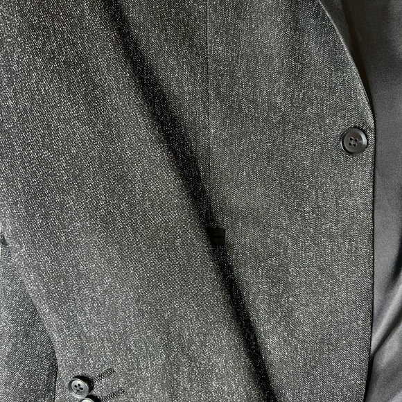 J. Ferrar Slim Fit Charcoal Sparkle Sport Jacket Size 38 Short Slim - Picture 7 of 11